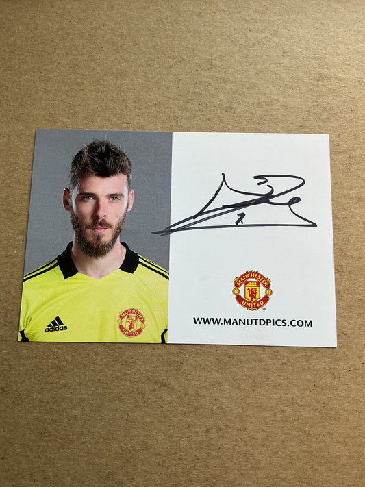 David de Gea, Spain 🇪🇸 Manchester United FC 2021/22 hand signed