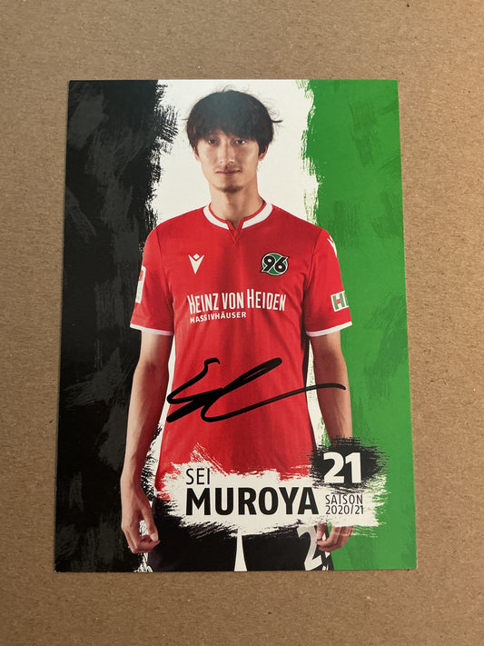 Sei Muroya, Japan 🇯🇵 Hannover 96 2020/21 hand signed
