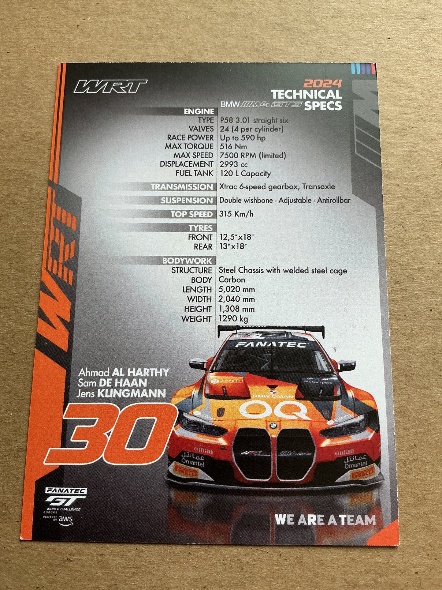 Ahmad Al Harthy, Oman 🇴🇲 Racing Driver Sports 2025 hand signed