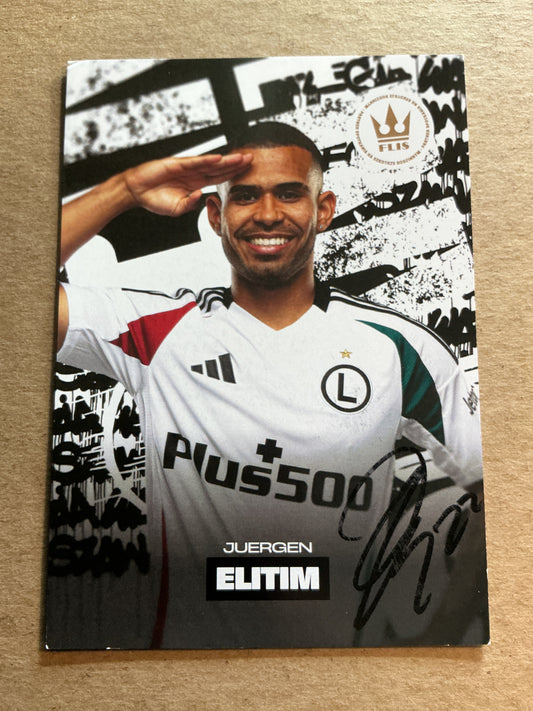 Juergen Elitim, Colombia 🇨🇴 Legia Warsaw 2024/25 hand signed