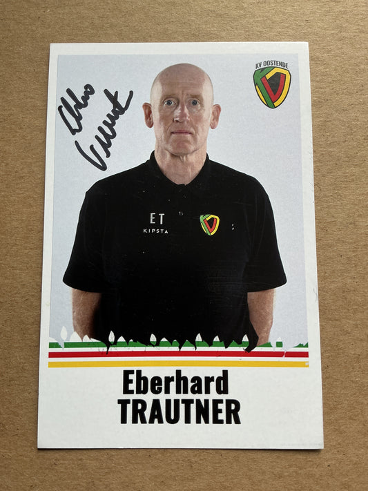 Eberhard Trautner, Belgium 🇧🇪 KV Oostende 2021/22 hand signed