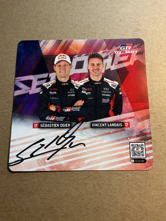 Sébastien Ogier, France 🇫🇷 World Rally Championship Sports 2025 hand signed