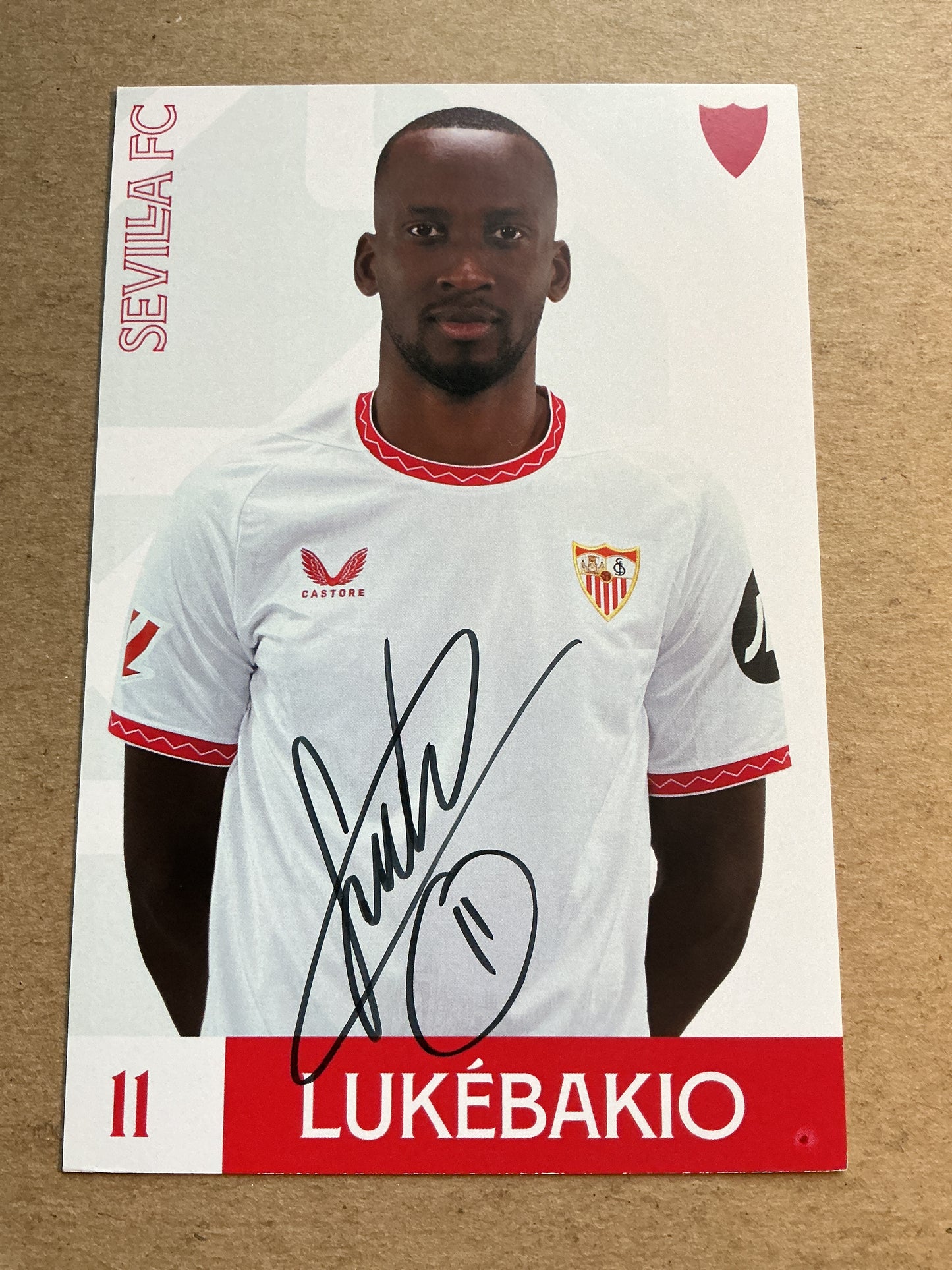 Dodi Lukébakio, Belgium 🇧🇪 Sevilla FC 2024/25 hand signed