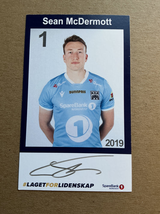 Sean McDermott, Ireland 🇮🇪 Kristiansund BK 2019/20 hand signed