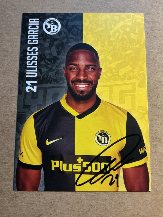 Ulisses Garcia, Switzerland 🇨🇭 BSC Young Boys 2021/22 hand signed