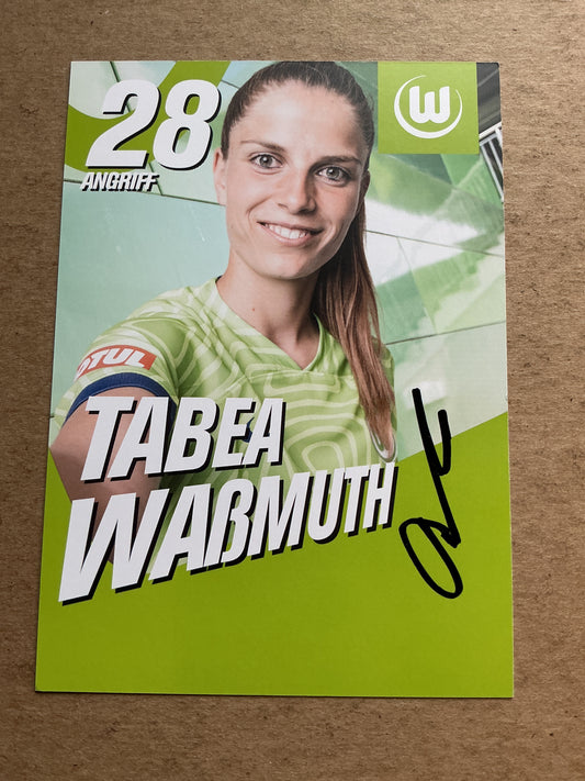 Tabea Waßmuth, Germany 🇩🇪 VfL Wolfsburg 2022/23 hand signed