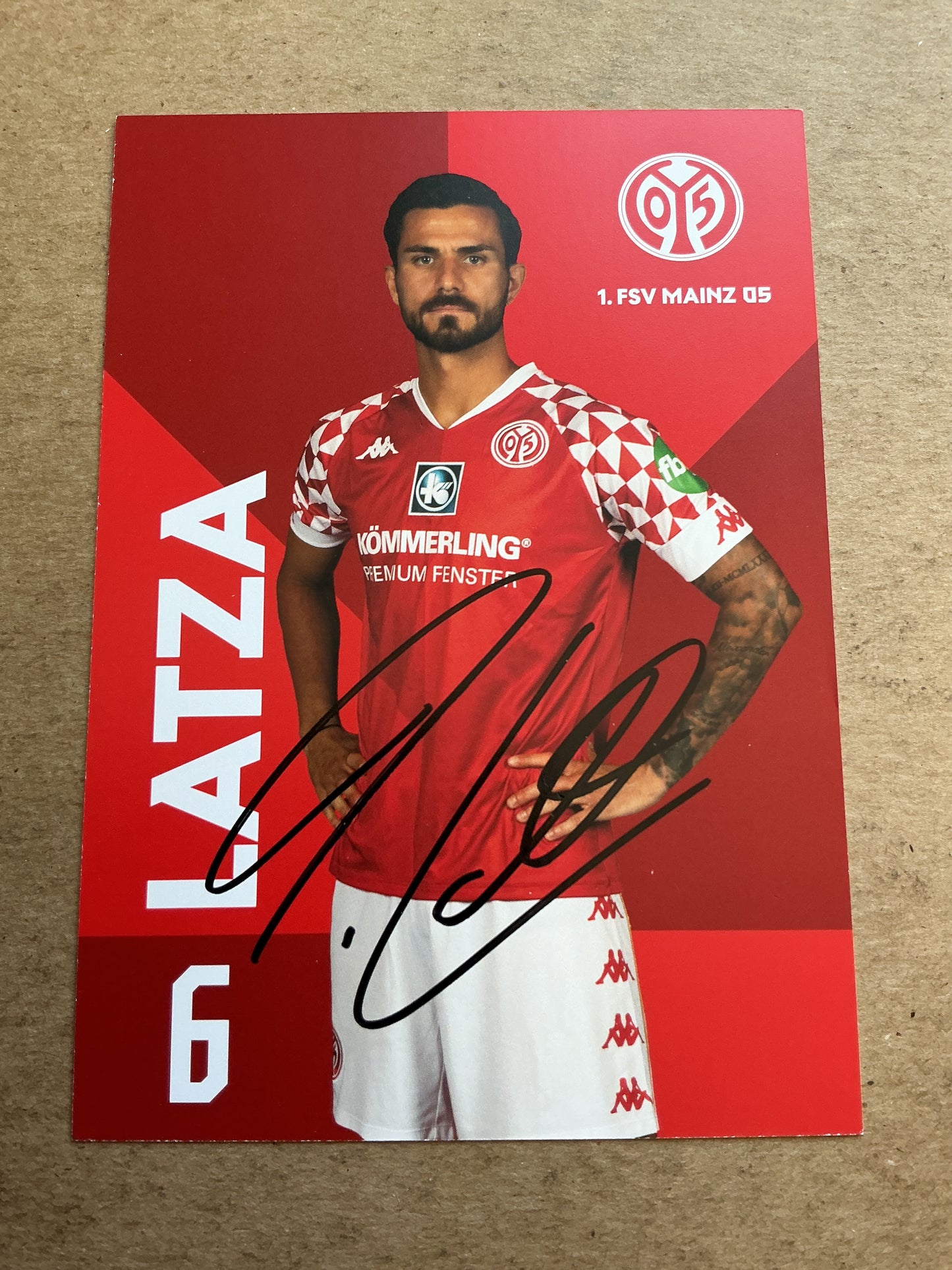Danny Latza, Germany 🇩🇪 FSV Mainz 05 2020/21 hand signed