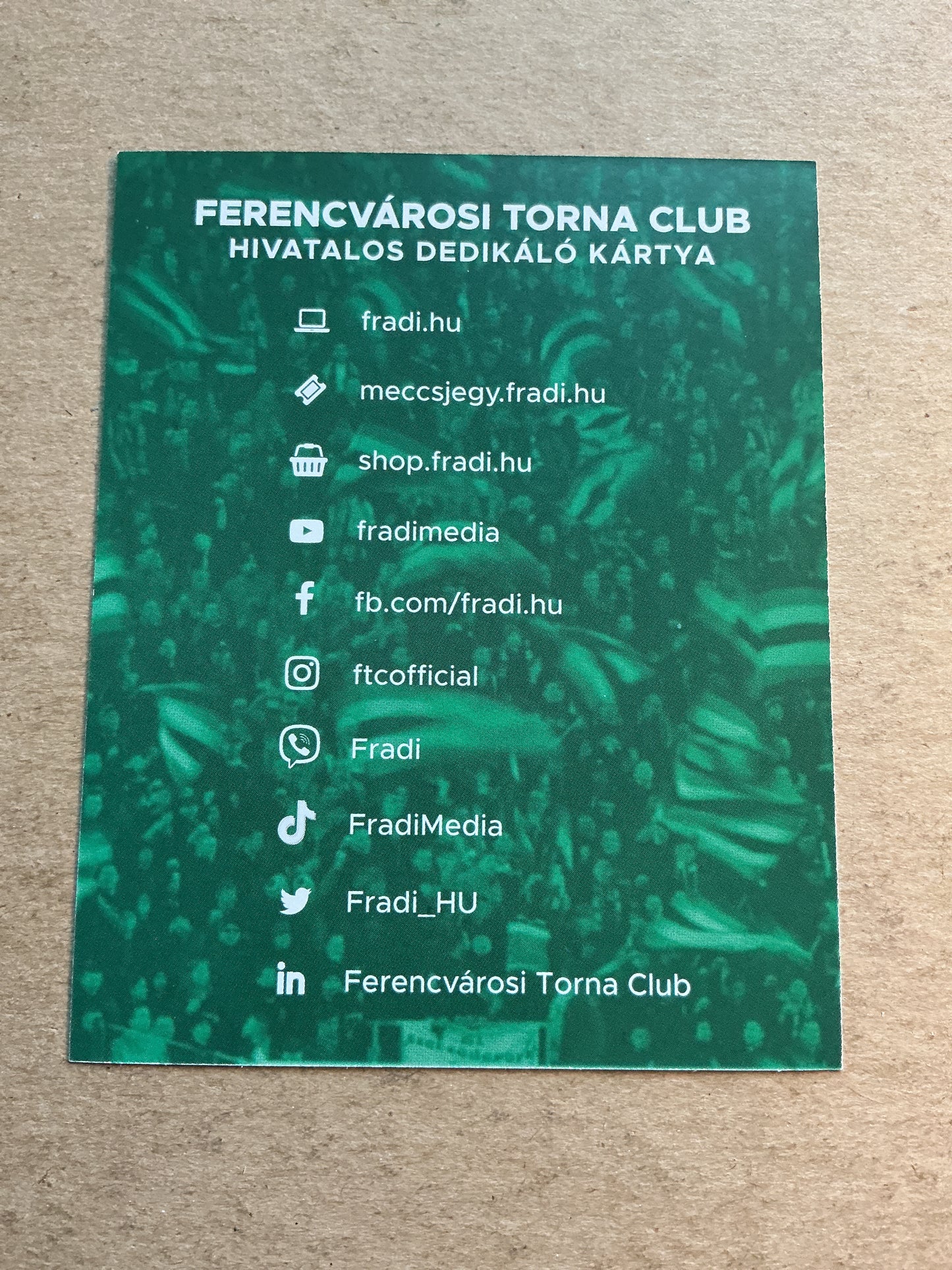 Dénes Dibusz, Hungary 🇭🇺 Ferencváros 2022/23 hand signed