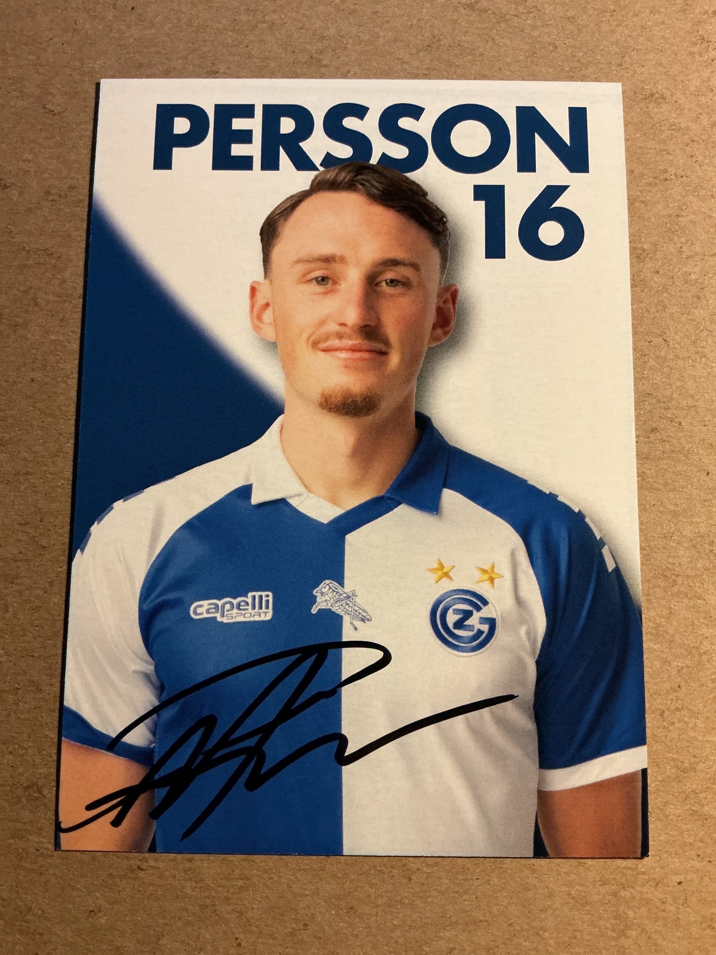 Noah Persson, Sweden 🇸🇪 Grasshopper Zürich 2024/25 hand signed