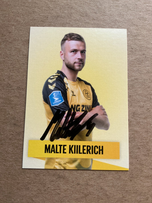 Malte Kiilerich, Denmark 🇩🇰 AC Horsens 2022/23 hand signed