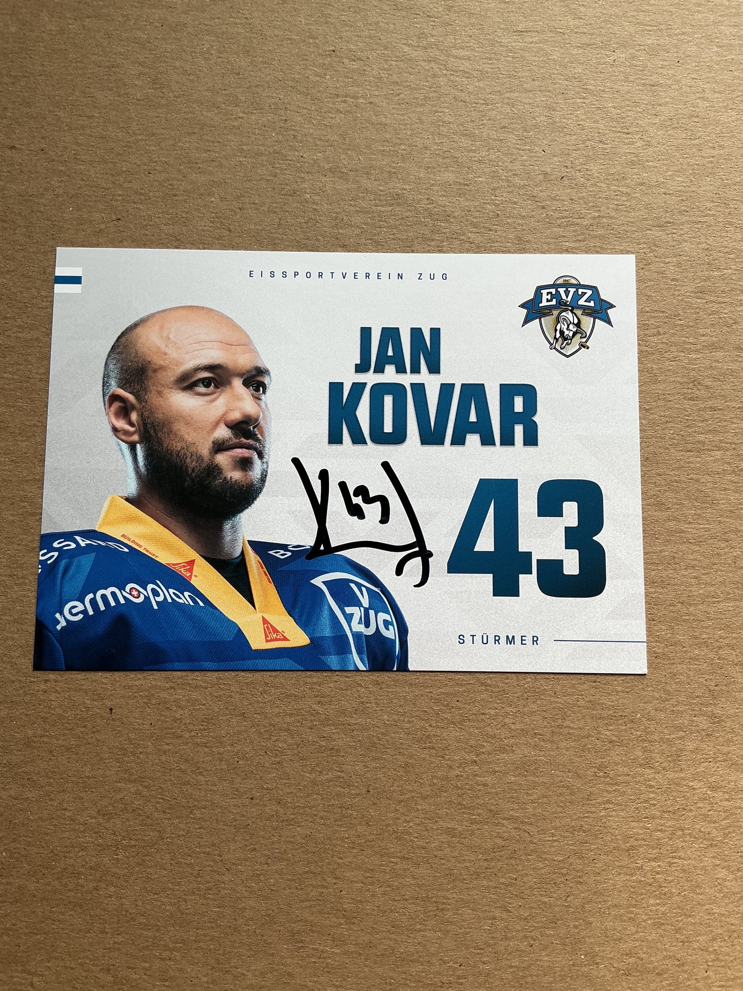 Jan Kovar, Czech Republic 🇨🇿 EV Zug 2024/25 hand signed