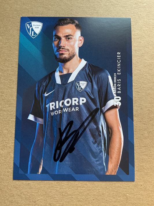 Baris Ekincier, Azerbaijan 🇦🇿 VfL Bochum 2020/21 hand signed