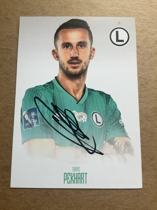 Tomáš Pekhart, Czech Republic 🇨🇿 Legia Warsaw 2020/21 hand signed