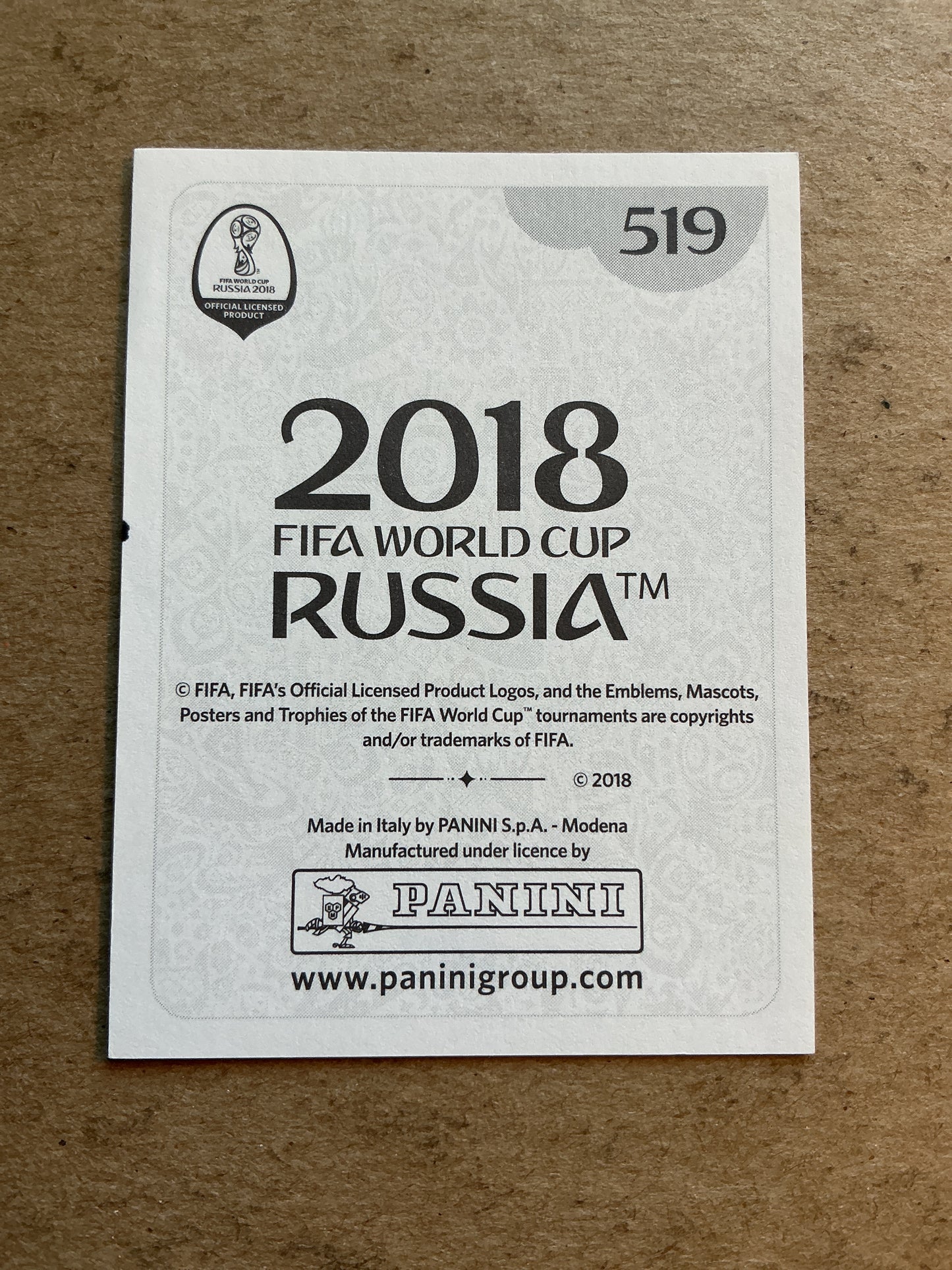 Thomas Meunier, Belgium 🇧🇪 FIFA World Cup 2018 Panini hand signed