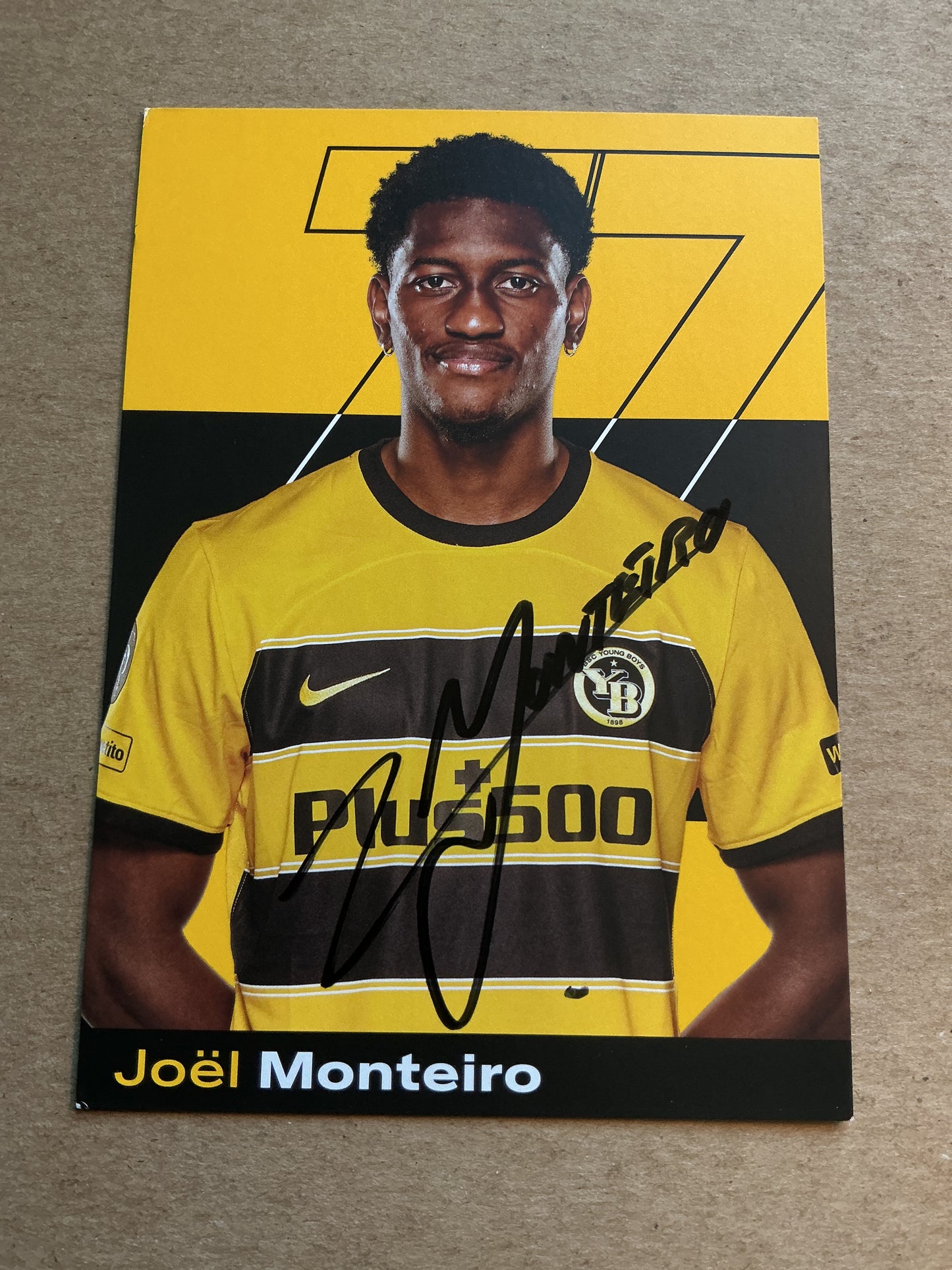 Joël Monteiro, Switzerland 🇨🇭 BSC Young Boys 2023/24 hand signed