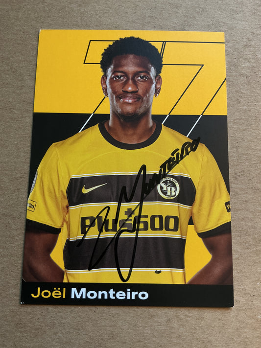 Joël Monteiro, Switzerland 🇨🇭 BSC Young Boys 2023/24 hand signed
