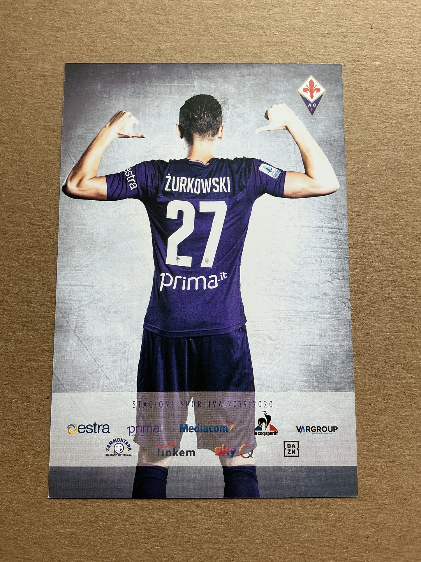 Szymon Żurkowski, Poland 🇵🇱 ACF Fiorentina 2019/20 hand signed