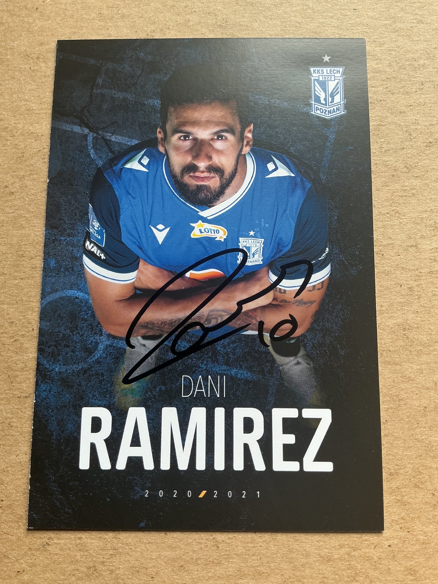 Dani Ramírez, Spain 🇪🇸 Lech Poznań 2020/21 hand signed