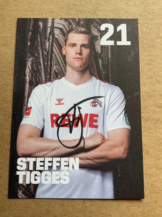 Steffen Tigges, Germany 🇩🇪 1.FC Köln 2023/24 hand signed