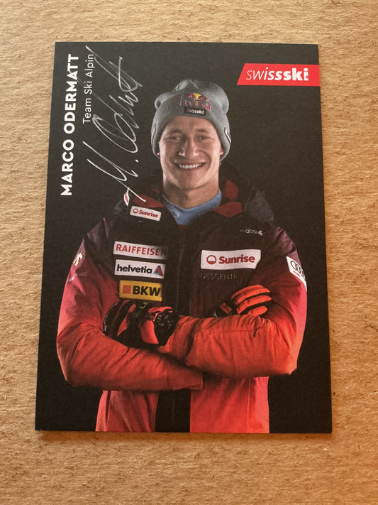 Marco Odermatt, Switzerland 🇨🇭 Alpine 2023/24 hand signed