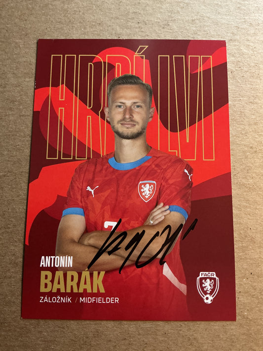 Antoni Barak, Czech Republic 🇨🇿 2023 hand signed