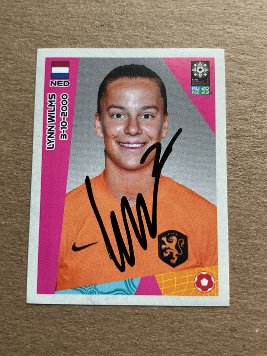Lynn Wilms, Netherlands 🇳🇱 FIFA Women’s World Cup 2023 Panini hand signed