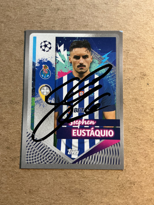 Stephen Eustáquio, Canada 🇨🇦 FC Porto 2022/23 Topps hand signed