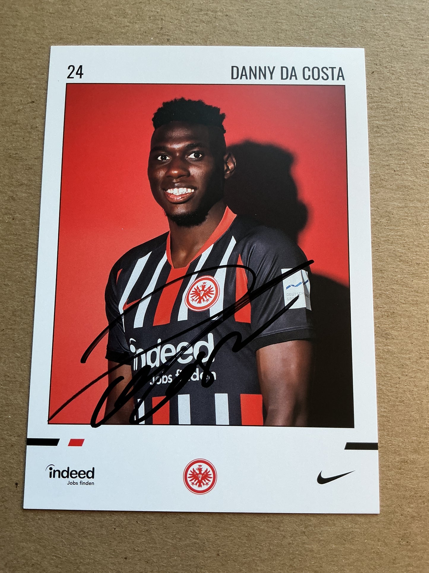 Danny da Costa, Germany 🇩🇪 Eintracht Frankfurt 2019/20 hand signed