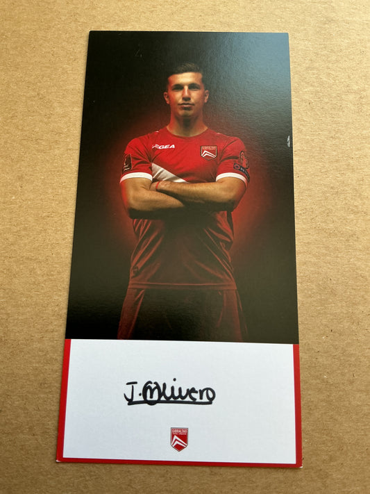 Jayce Oliveiro, Gibraltar 🇬🇮 2021 hand signed