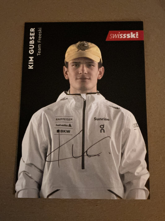 Kim Gubser, Switzerland 🇨🇭 Freestyle 2023/24 hand signed