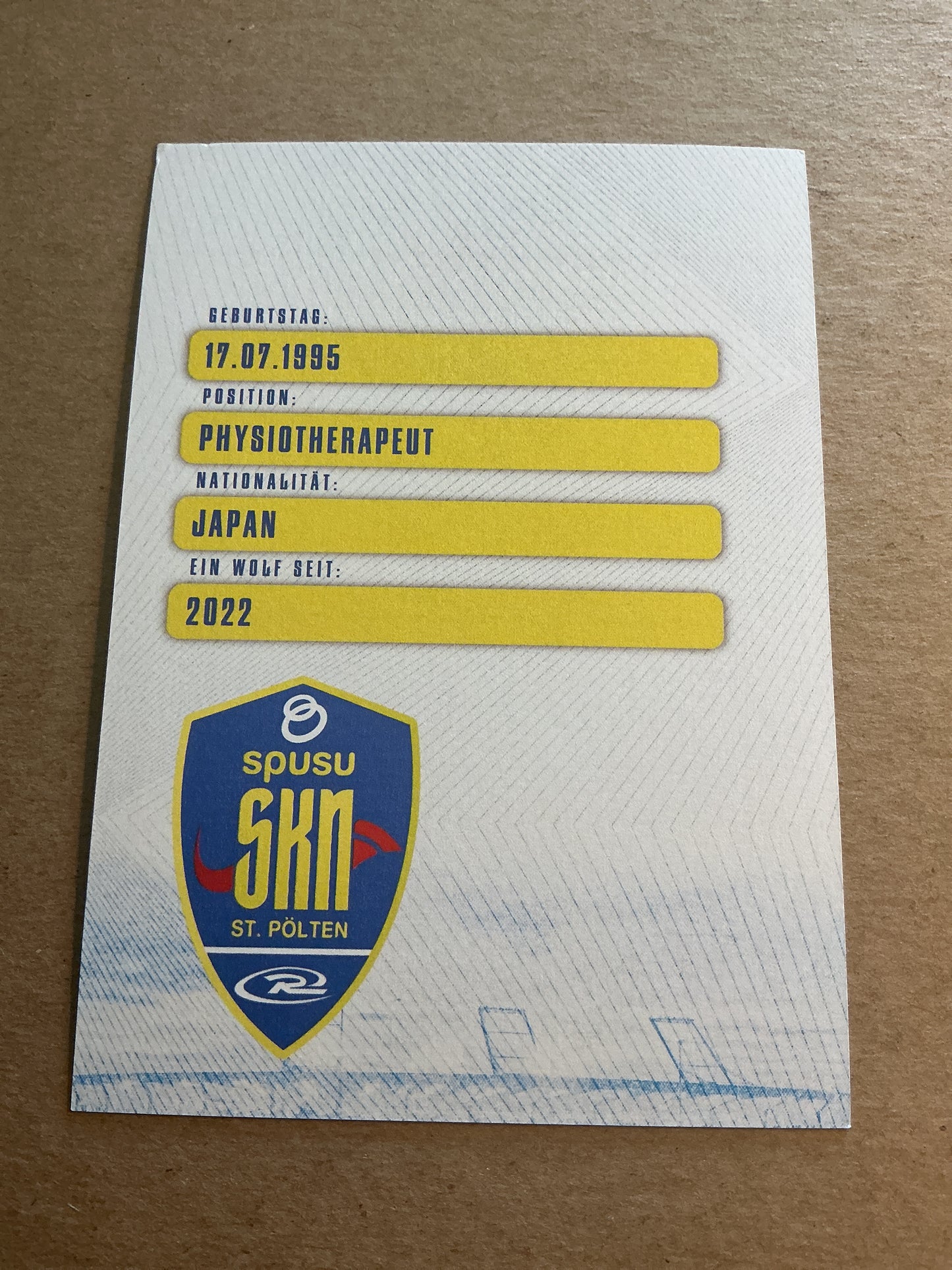 Yoshiki Harabe, Japan 🇯🇵 SKN St. Pölten 2024/25 hand signed