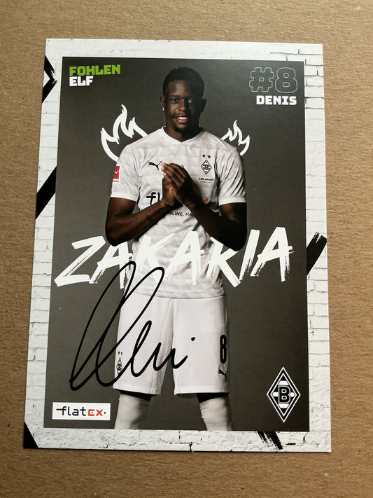 Denis Zakaria, Switzerland 🇨🇭 Borussia Mönchengladbach 2020/21 hand signed