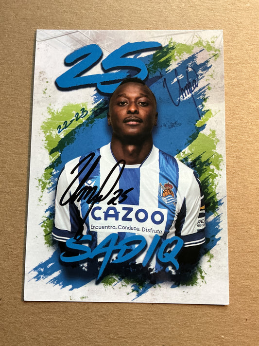 Umar Sadiq, Nigeria 🇳🇬 Real Sociedad 2022/23 hand signed