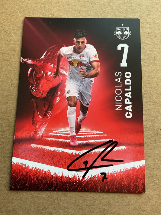 Nicolas Capaldo, Argentina 🇦🇷 FC Red Bull Salzburg 2022/23 hand signed