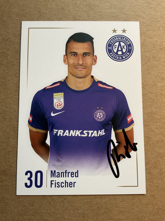 Manfred Fischer, Austria 🇦🇹 FK Austria Wien 2023/24 hand signed