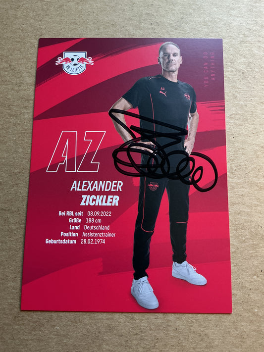 Alexander Zickler, Germany 🇩🇪 RB Leipzig 2024/25 hand signed