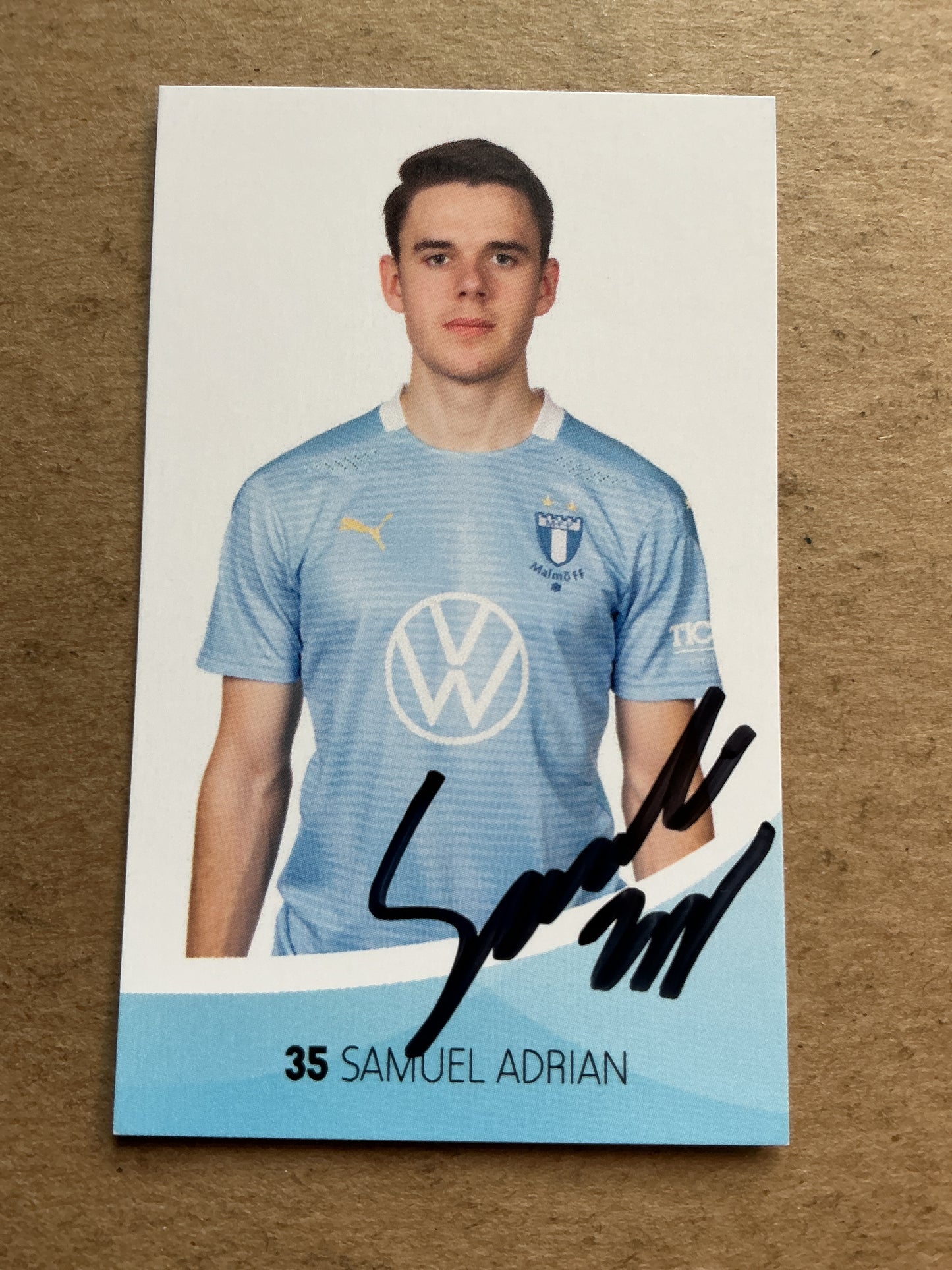Samuel Adrian, Sweden 🇸🇪 Malmö FF 2020/21 hand signed