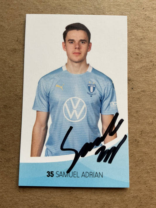 Samuel Adrian, Sweden 🇸🇪 Malmö FF 2020/21 hand signed