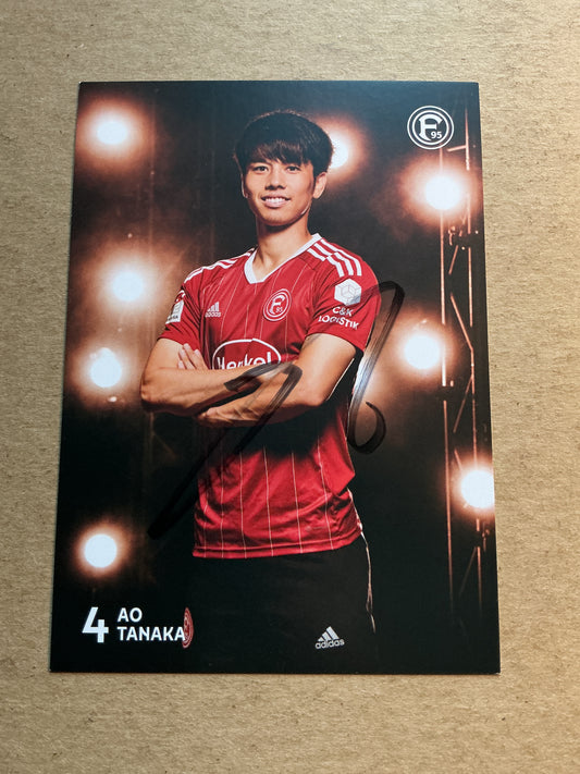 Ao Tanaka, Japan 🇯🇵 Fortuna Düsseldorf 2022/23 hand signed