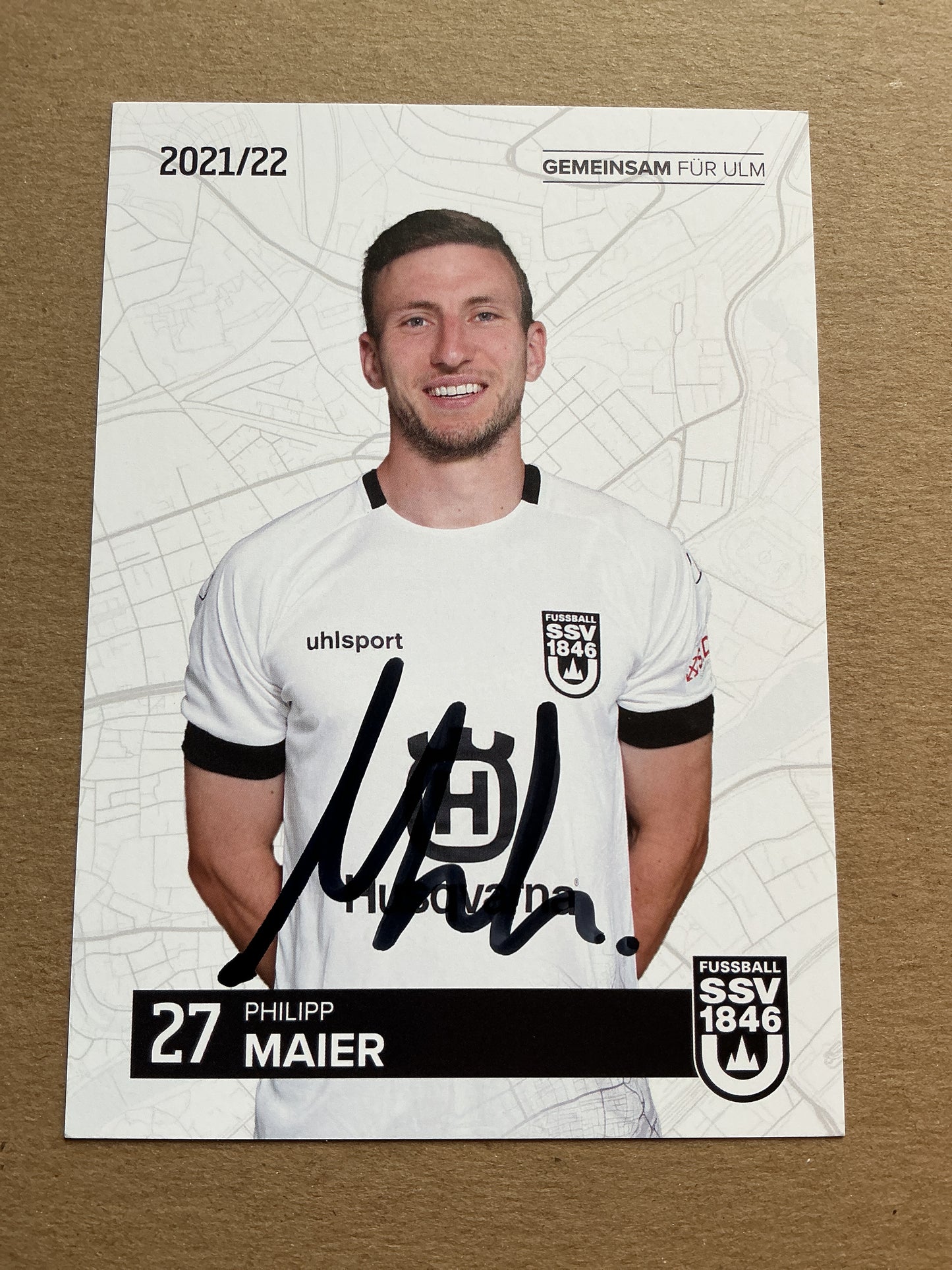 Philipp Maier, Germany 🇩🇪 SSV Ulm 1846 2021/22 hand signed