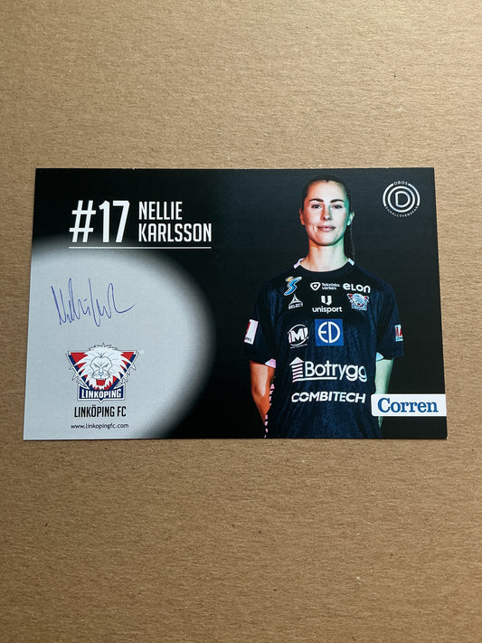 Nellie Karlsson, Sweden 🇸🇪 Linköping FC 2021/22 hand signed