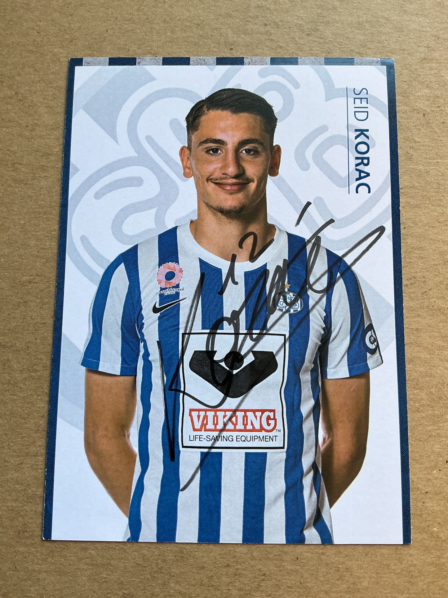 Seid Korac, Luxemburg 🇱🇺 Esbjerg fB 2021/22 hand signed