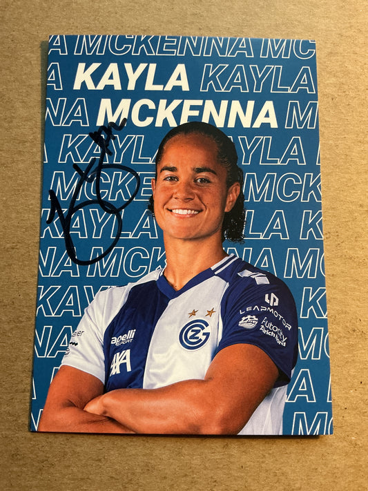 Kayla McKenna, Jamaica 🇯🇲 Grasshopper Club Zürich 2025/26 hand signed