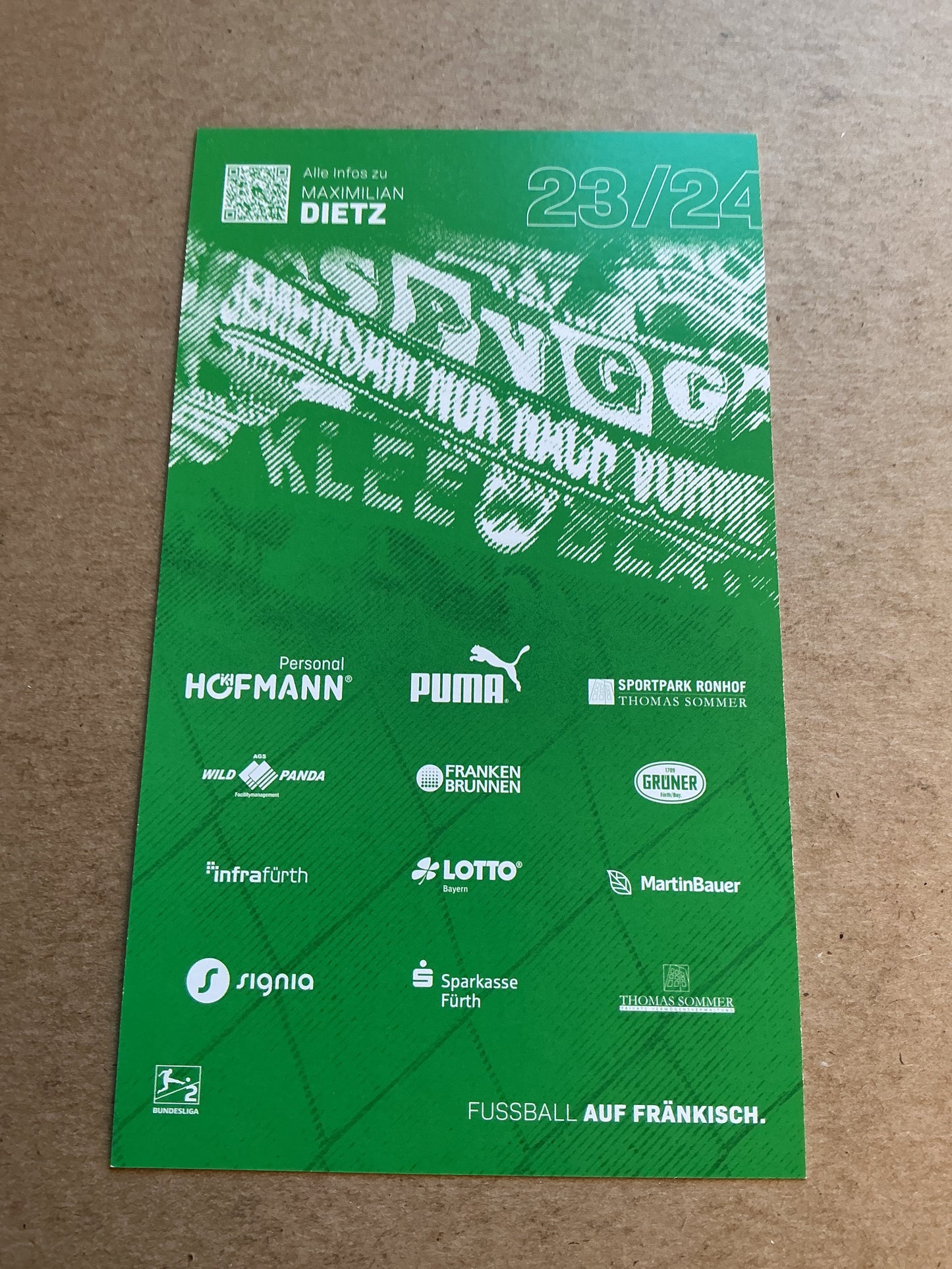 Maximilian Dietz, USA 🇺🇸 SpVgg Greuther Fürth 2023/24 hand signed