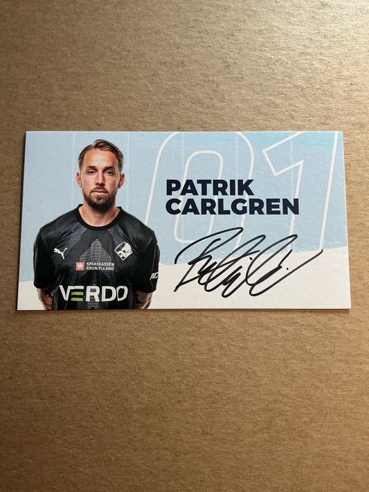 Patrik Carlgren, Sweden 🇸🇪 Randers FC 2023/24 hand signed