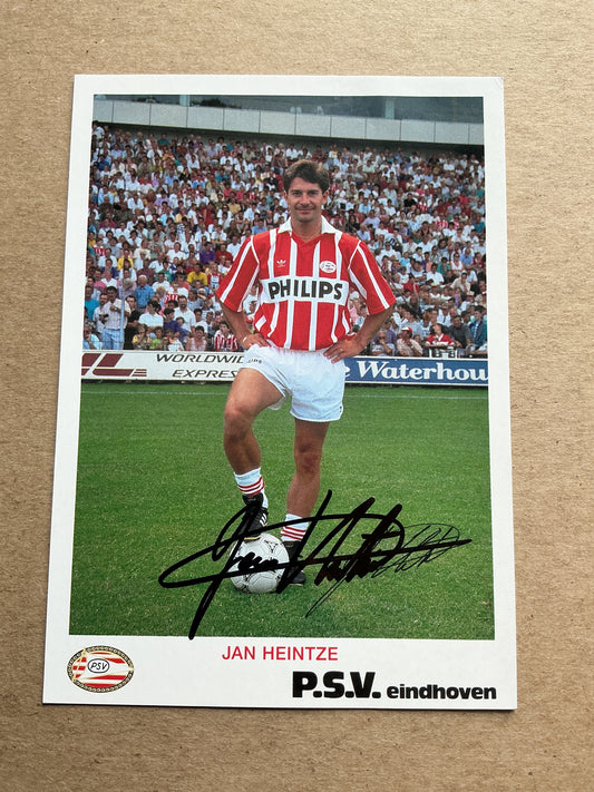 Jan Heintze, Denmark 🇩🇰 PSV Eindhoven 1992/93 hand signed