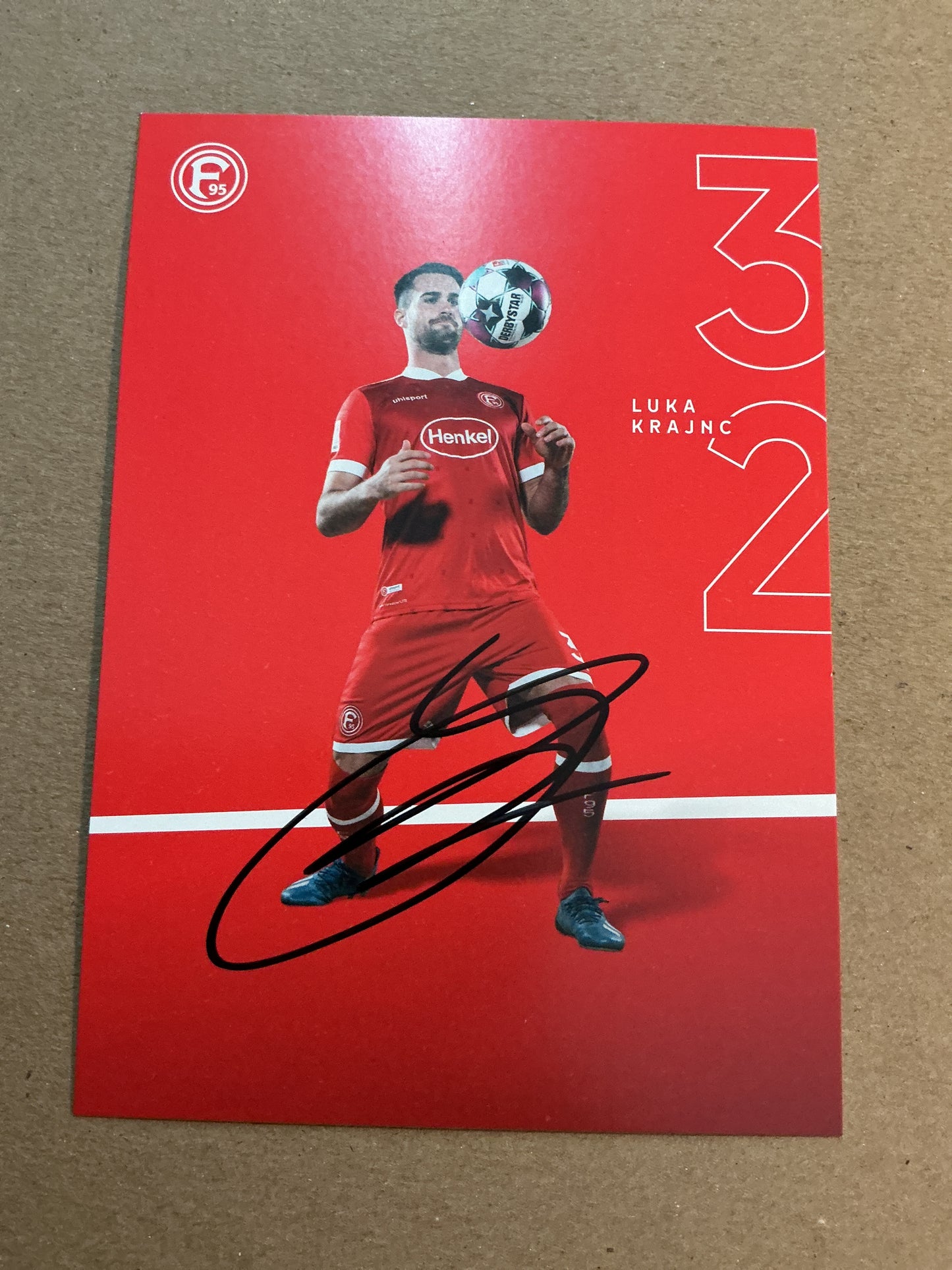 Luka Kranj, Slovenia 🇸🇮 Fortuna Düsseldorf 2020/21 hand signed