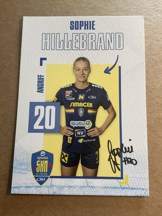 Sophie Hillebrand, Austria 🇦🇹 SKN St. Pölten 2024/25 hand signed