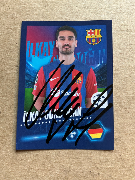 Ilkay Gündogan, Germany 🇩🇪 FC Barcelona 2023/24 Topps hand signed