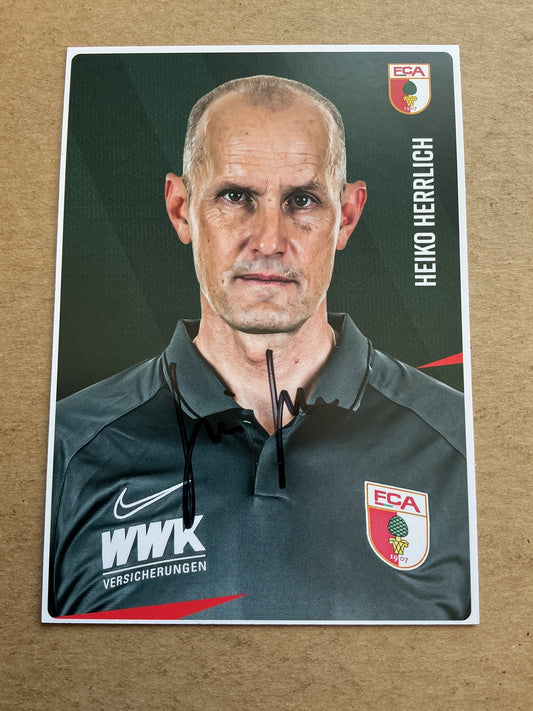 Heiko Herrlich, Germany 🇩🇪 FC Augsburg 2020/21 hand signed
